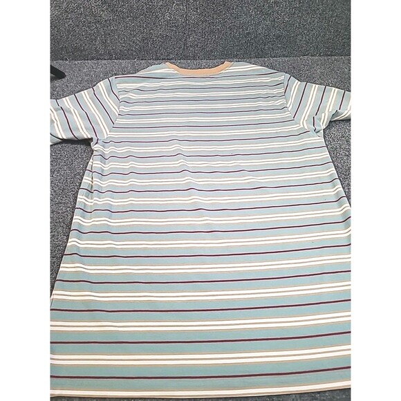 Teddy Fresh Men Shirt Medium Green Stripe Logo Bear Embroidered Short Sleeve Tee - Picture 7 of 7